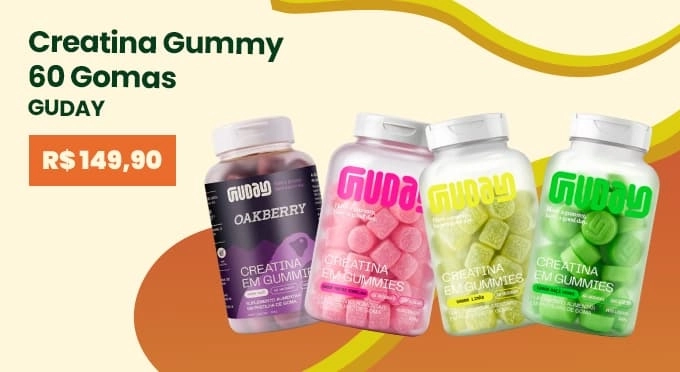 Veja mais: Creatina Gummy Guday