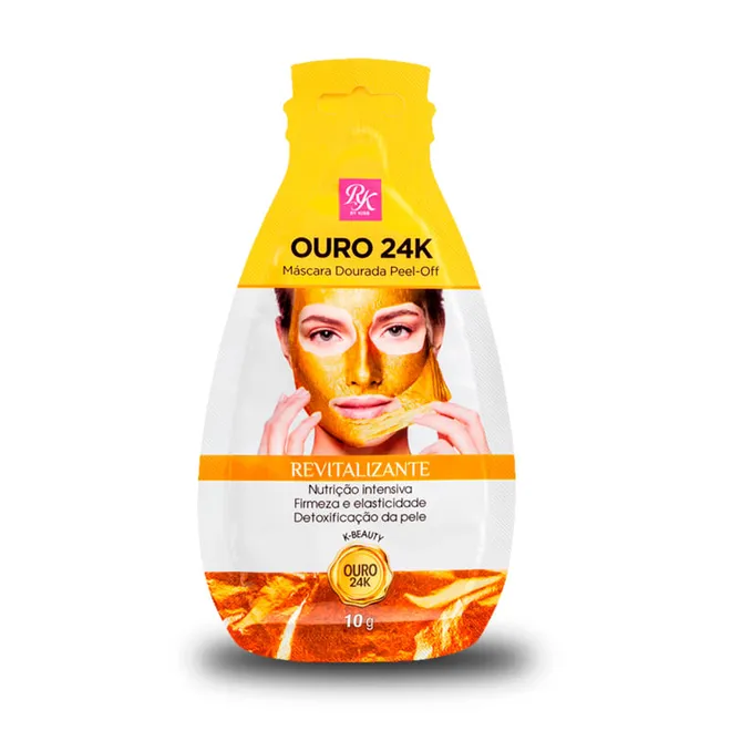 Máscara Dourada Peel-Off Ouro 24k Kiss New York 10g