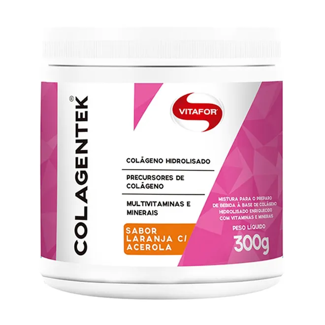 descontinuado Colagentek Laranja Vitafor 300g