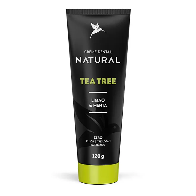 Creme Dental Natural Tea Tree Tubo Puravida 120g