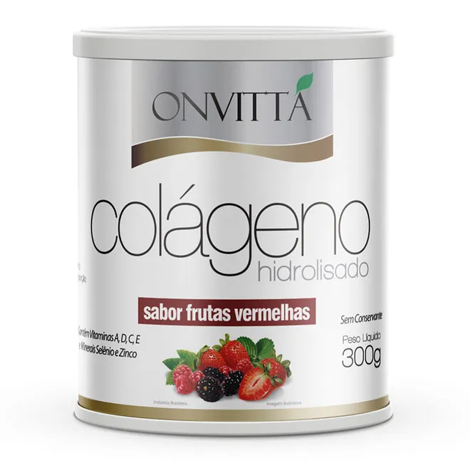 Colágeno Hidrolisado Frutas Vermelhas 300G - Onvittá