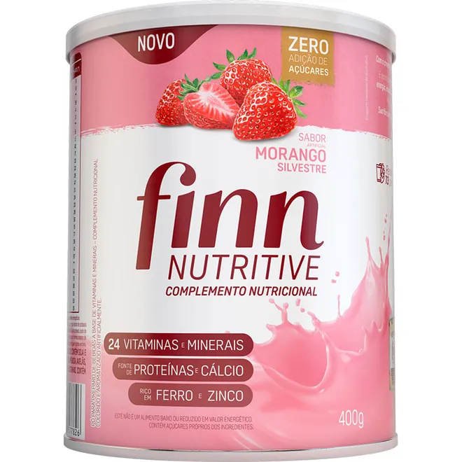 Finn Nutritive Morango Silvestre 400g - Hypera Pharma