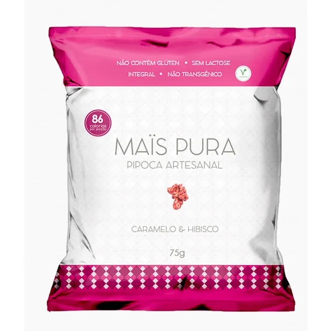 PIPOCA CARAMELO E HIBISCO 75G