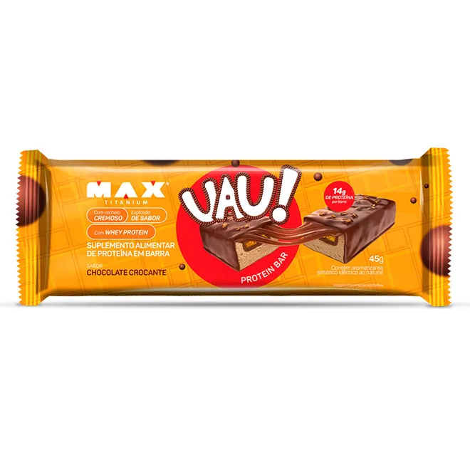 Protein Bar UAU Chocolate Crocante 45g - Max Titanium