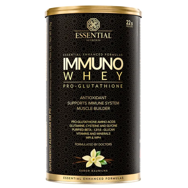 Immuno Whey Pro Glutat Baunilha Essential Nutrition 375g