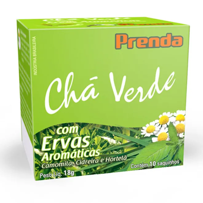 Chá Verde e Ervas Aromáticas 10sch 15g - Chá Prenda