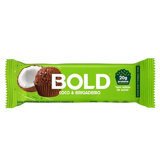 descontinuado Bold Coco e Brigadeiro 60G - Bold