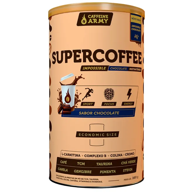 Supercoffee Impossible Chocolate Caffeíne Army 380g