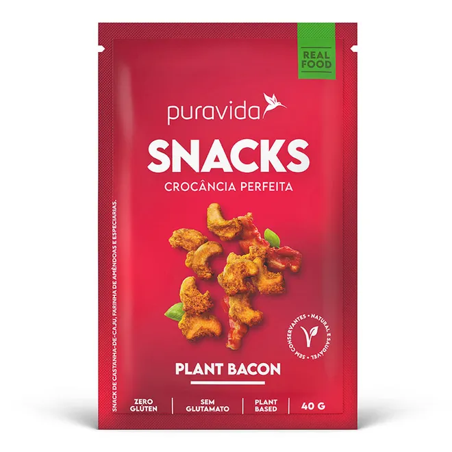 Snack Plant Bacon Puravida 40g