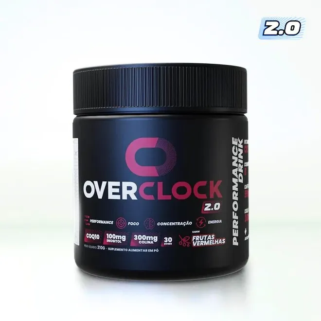 Performance Drink 2 0 Frutas Vermelhas Overclock 210g