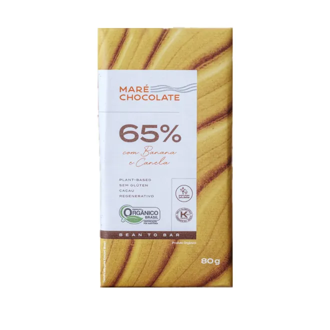Chocolate 65% Banana e Canela Mare Chocolate 80g