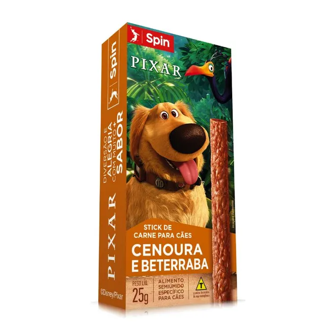 Petisco Palito Up Cenoura Beterraba Spin Pet 25g