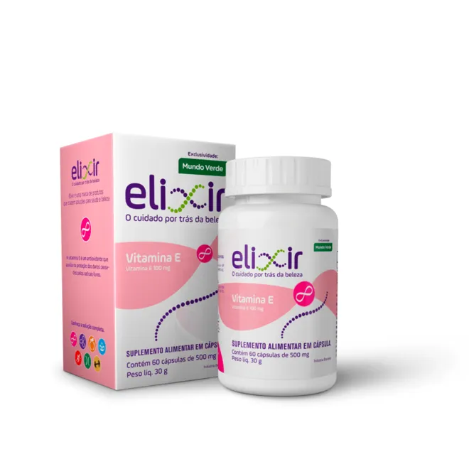 Vitamina E Mundo Verde Elixir-  60cap softgel
