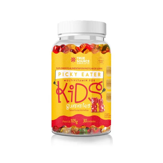 Picky Eater Gummies Frutas Vermelhas True Source 30 gomas