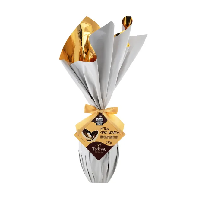 Ovo de Chocolate estilo Ouro Branco Tnuva 220g