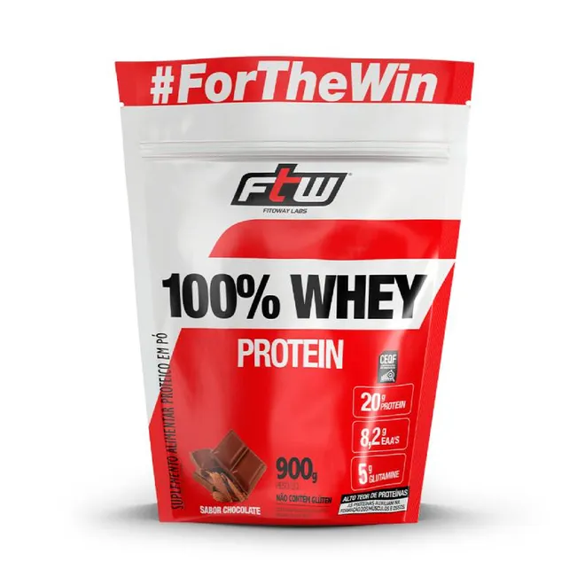 100% Whey Chocolate Refil FTW 900g