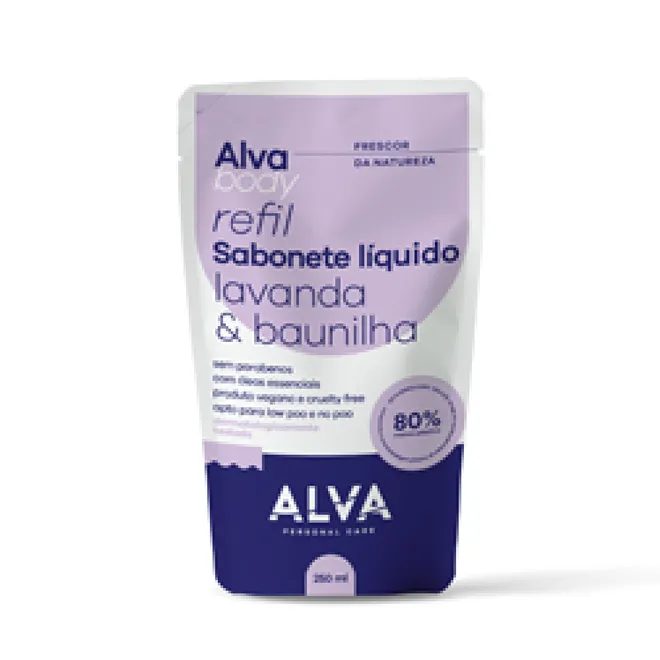 Refil Sabonete Líquido Lavanda e Baunilha Alva 250ml