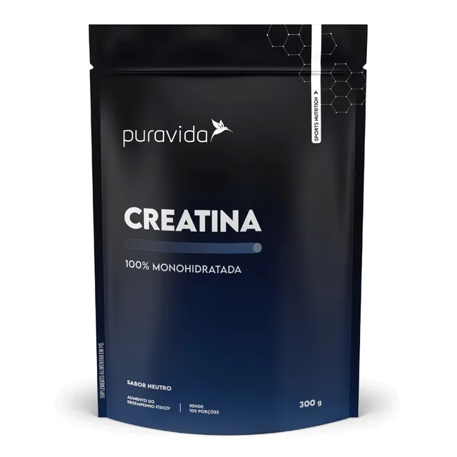 Creatina 100% Monohidratada Neutro Puravida 300g