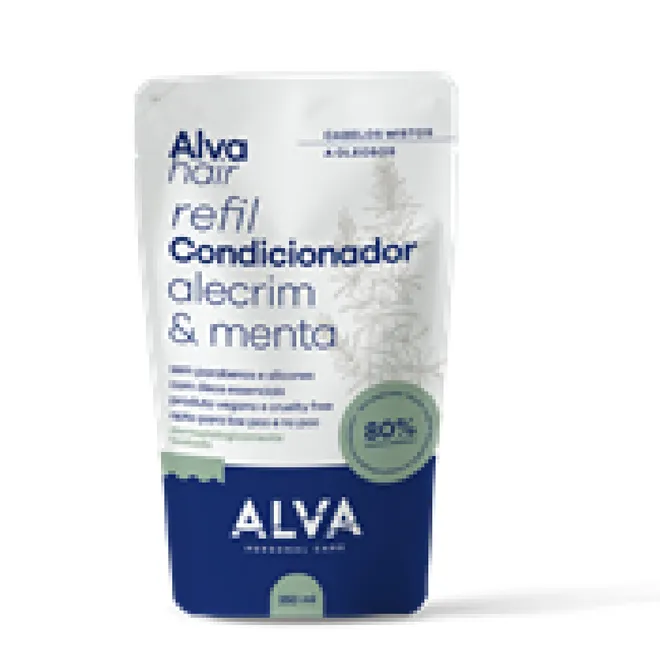 Refil Condicionador Alecrim e Menta Alva 250ml