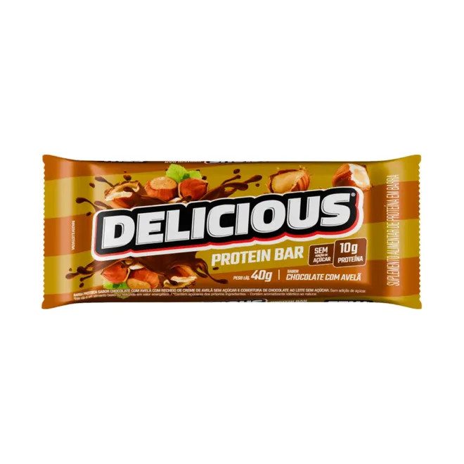 Delicious Protein Bar Chocolate com Avelã FTW 40g