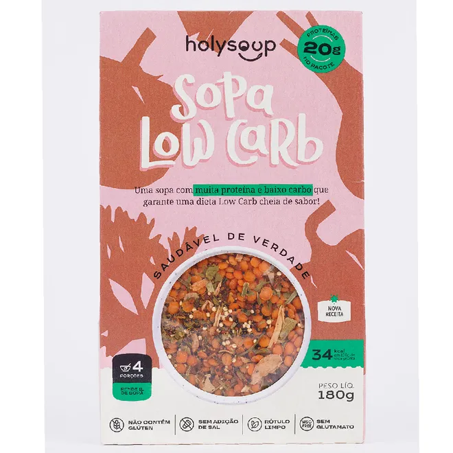 Sopa Low Carb Holyfoods 180g