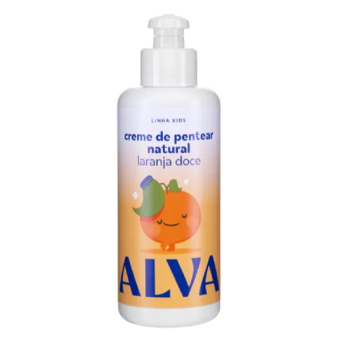 Creme De Pentear Infantil Laranja Doce e Baunilha Alva 160ml