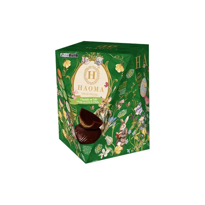 Ovo Chocolate ao Leite com Recheio de Pistache Haoma 250g