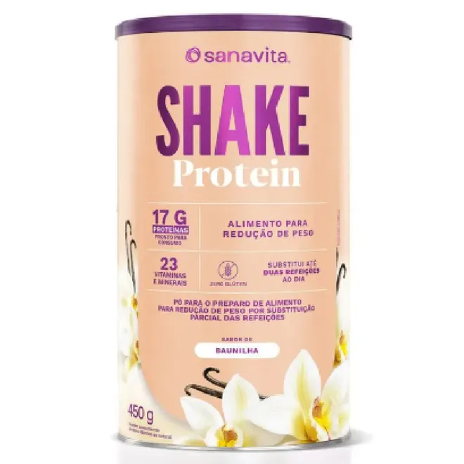 Shake Protein Baunilha Sanavita 450g