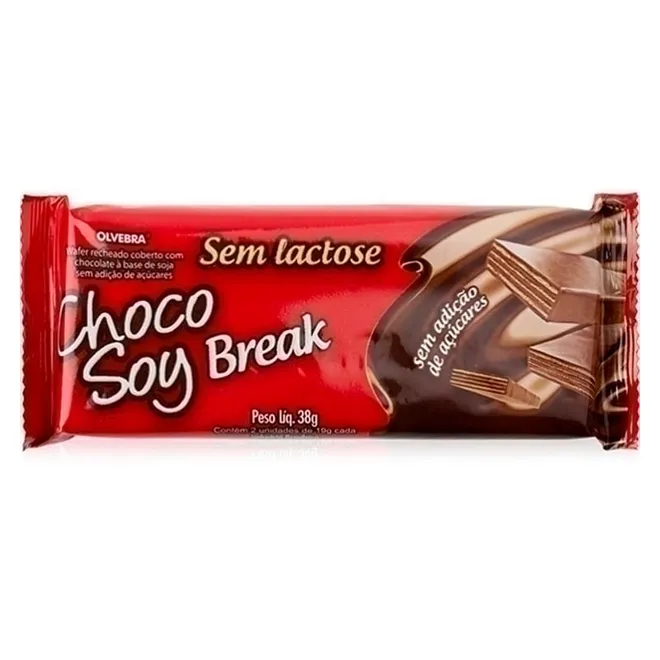 Choco Soy Break Sem Açucar 38g - Olvebra