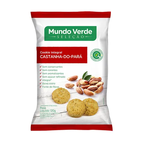 Cookie Integral Castanha do Pará 120g - MV Seleção