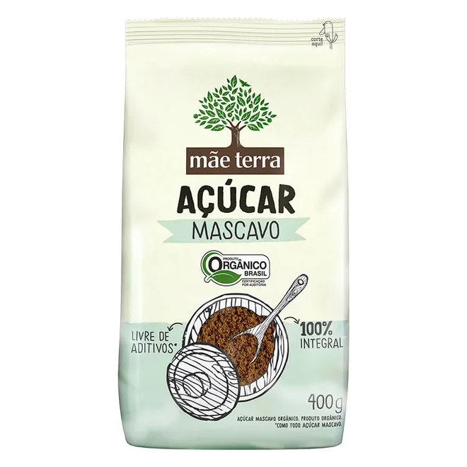 Açúcar Mascavo Orgânico 400g - Mãe Terra