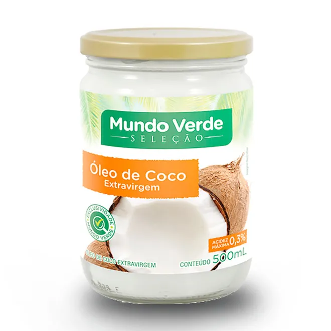 Óleo de Coco Extravirgem 500ml Mundo Verde Seleção