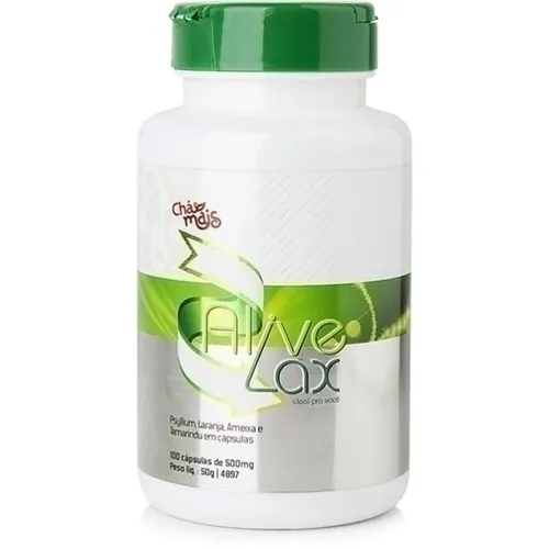Alive Lax - Psyllium e Ameixa 100 cápsulas - Chá Mais