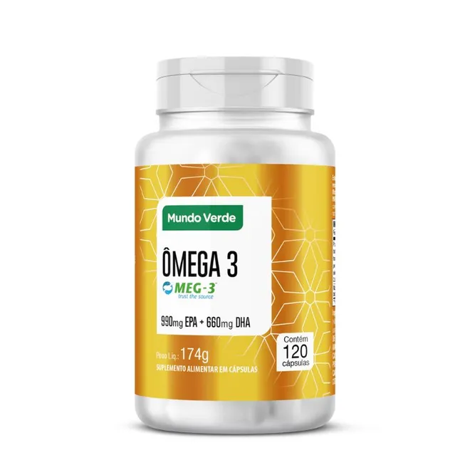 Ômega 3 EPA 990mg DHA 660mg Mundo Verde 120caps