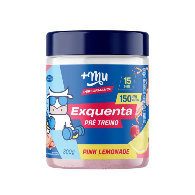Exquenta Pré Treino Pink Lemonade Mais Mu Performance 300g