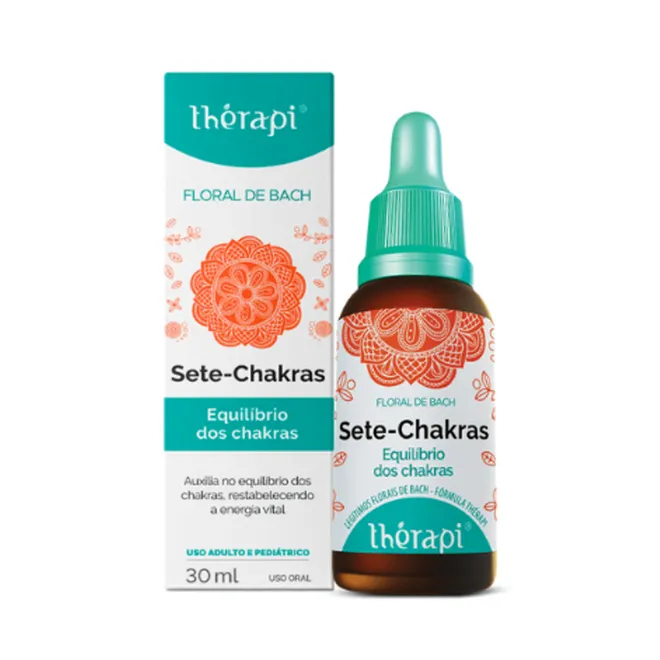 Floral de Bach Sete Chakras Equilíbrio dos Chakras Thérapi 30ml