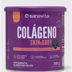Colágeno Skin & Body Tangerina Sanavita 300g
