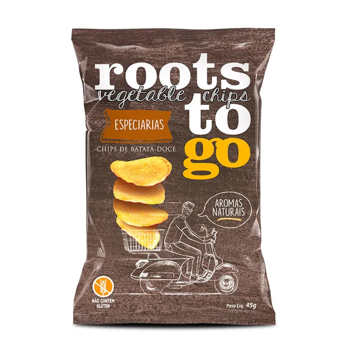 Chips Batata Doce Especiarias Roots To Go 45g