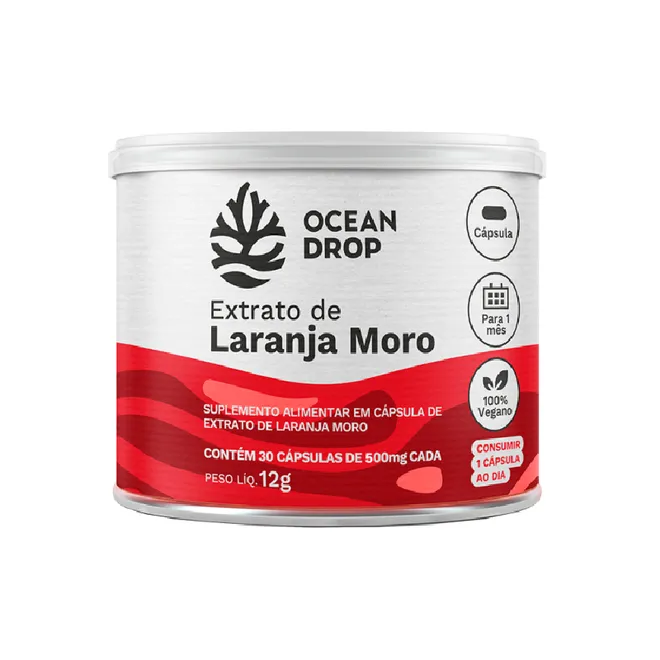 Extrato de Laranja Moro Ocean Drop 500mg 30cáps