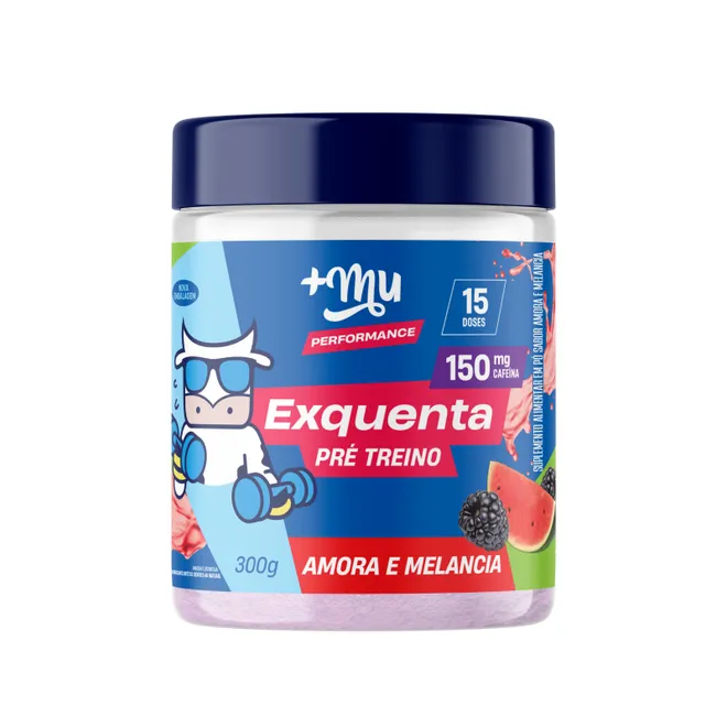 Exquenta Pré Treino Amora e Melancia Mais Mu Performance 300g