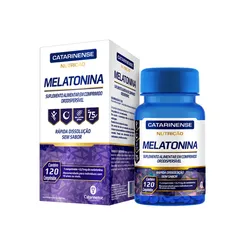 Melatonina 0,21mg Sem Sabor Catarinense Nutrição 120comp