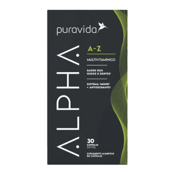 Alpha A-Z Multivitamínico Puravida 30caps