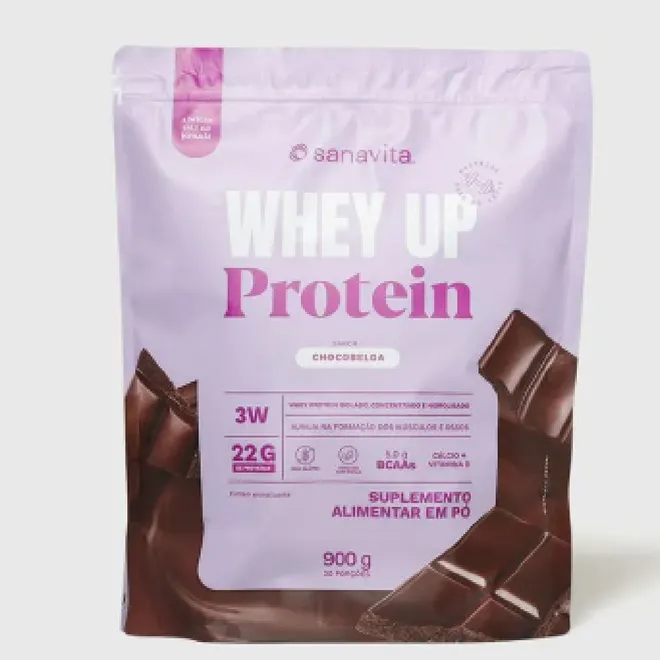 Whey Up Protein 3W Chocobelga Sanavita 900g