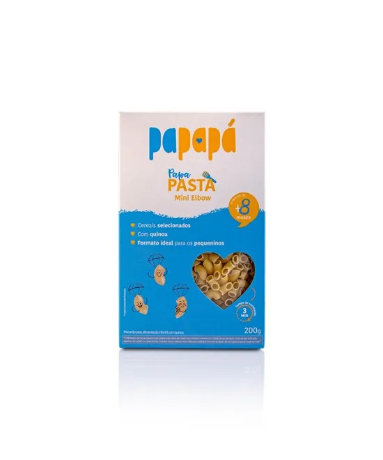 Papa Pasta Mini Elbow com Quinoa Papapá 200g