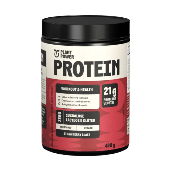 Protein Strawberry Blast Plant Power 490g