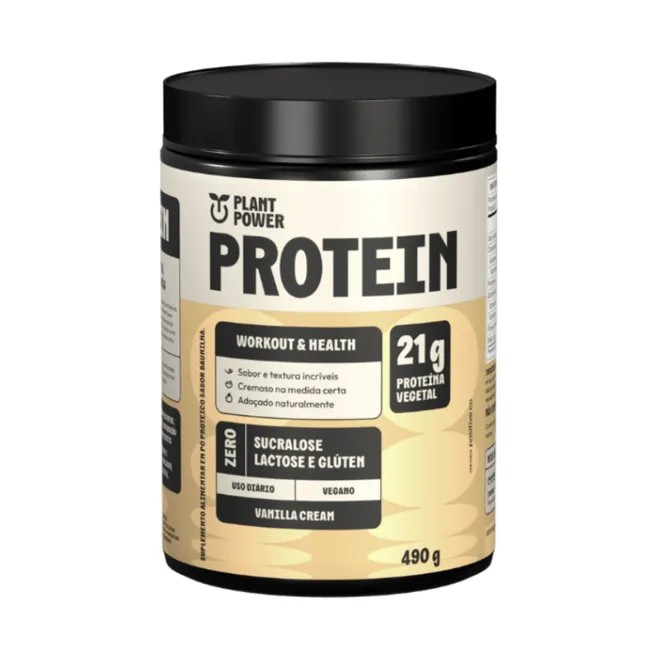 Protein Vanilla Cream Plant Power 490g