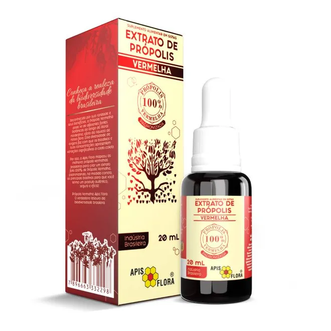 Extrato De Própolis Vermelha Apis Flora 20ml