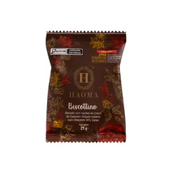 Biscottino 56% Cacau com Creme de Caramelo Salgado Linha Stevia Haoma 21g