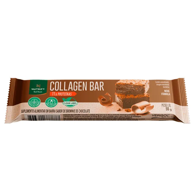 Collagen Bar Brownie de Chocolate Nutrify 50g
