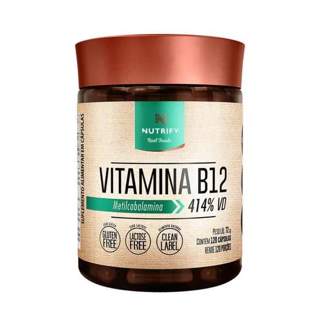 Vitamina B12 Metilcobalamina Nutrify 120caps